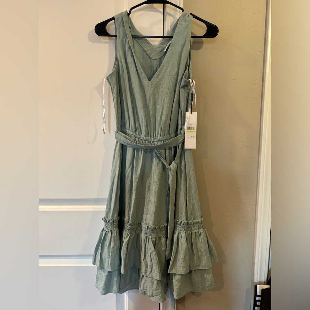 Green Calvin Klein midi dress